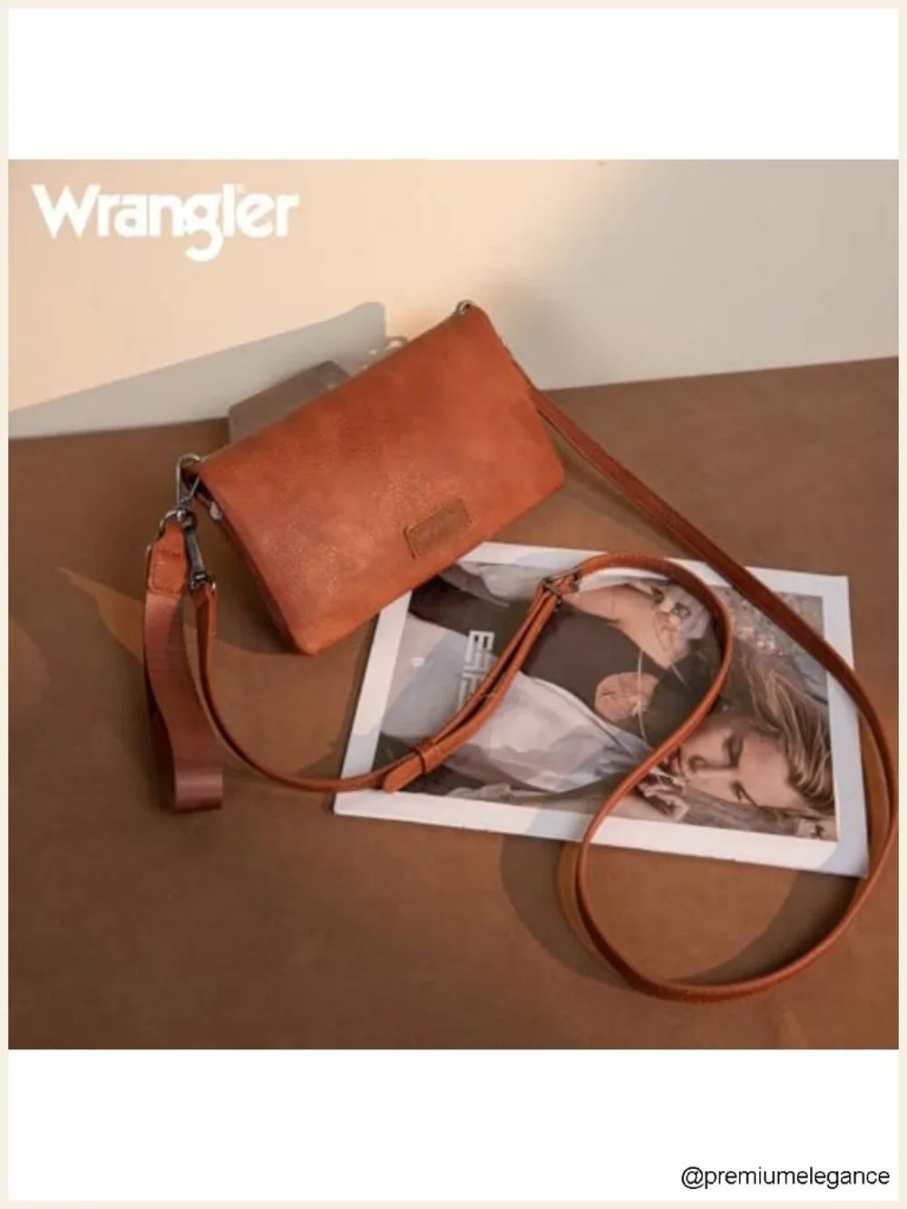 Wristlet Wallet RFID Blocking Bifold Clutch Crossbody with Strap